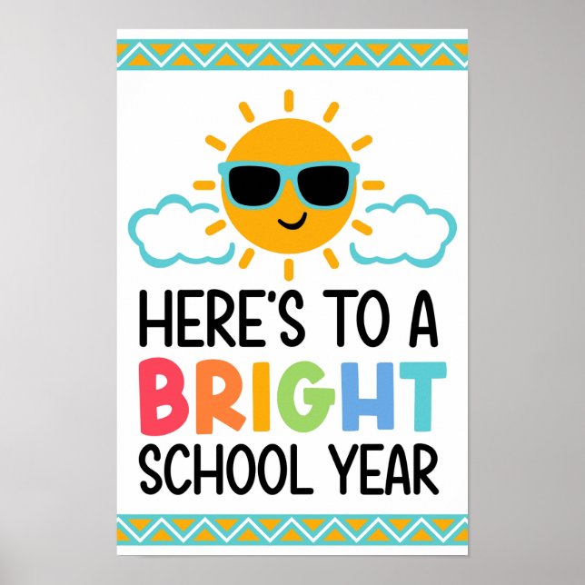 Affiche Bright & Bold School Year Starter (Devant)