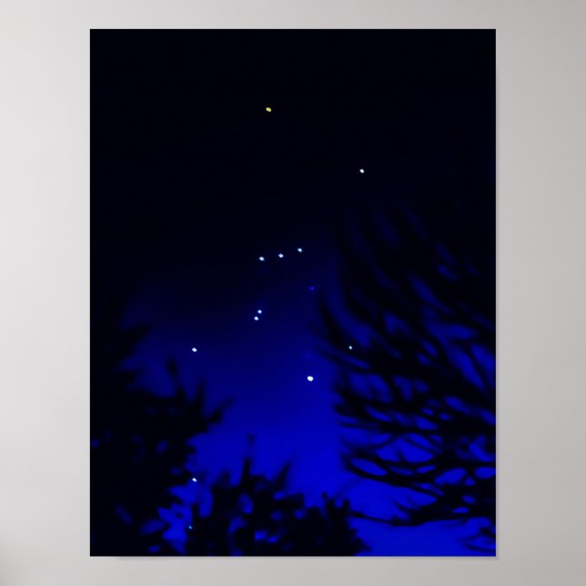 Affiche Bright Constellation d'Orion avec Betelgeuse Star (Devant)