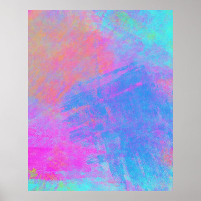 Affiche Bright Multicolor Splashes (Devant)