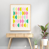 Bright Pastels Moderne Formes géométriques Motif