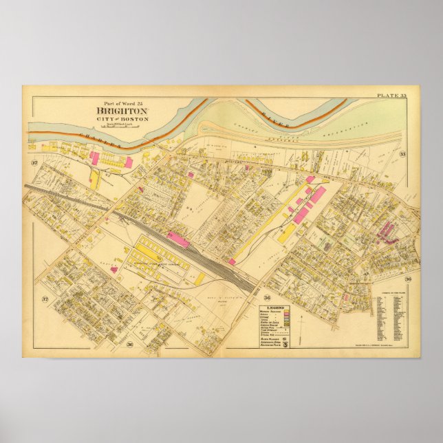 Affiche Brighton, Massachusettes 2 (Devant)