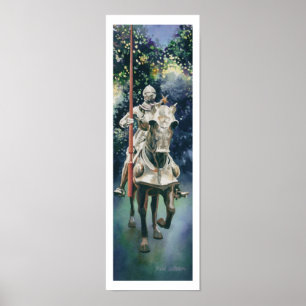 Affiche "Brillant Armor" Aquarelle Chevalier