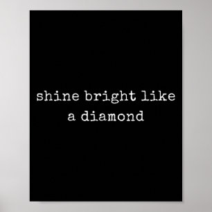 Affiche Brillant Motivationnel Comme Un Diamant