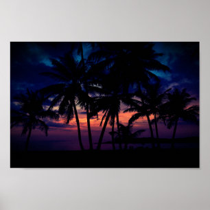 Affiche Brillant Ocean Sunset Beach