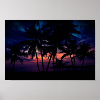 Affiche Brillant Ocean Sunset Beach