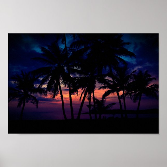 Affiche Brillant Ocean Sunset Beach (Devant)