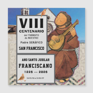 Affiche brillante de Saint François d'Assise