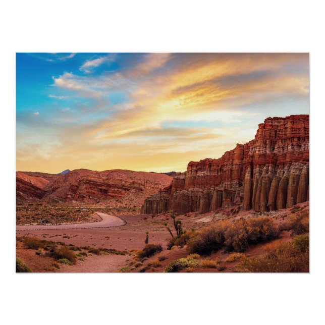 Affiche brillante Desert Canyon | Décoration du Su (Devant)