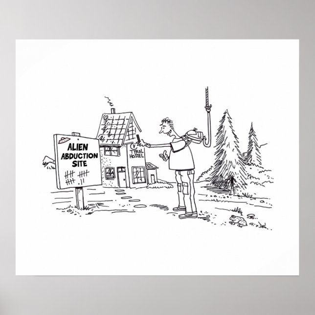 Affiche brillante du site d'enlèvement d'Aliens (Devant)