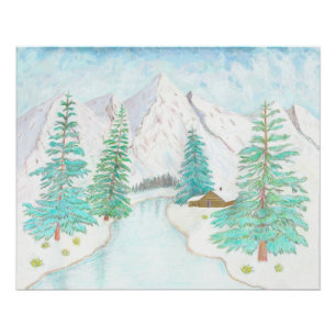 Affiche brillante Hiver et persistants