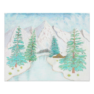 Affiche brillante Hiver et persistants