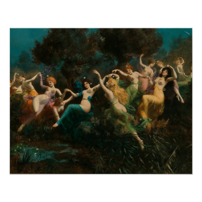 Affiche brillante Moritz Stifter Nymphes (Devant)