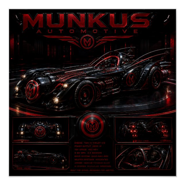 affiche brillante munkus/automobile/patrouille de  (Devant)