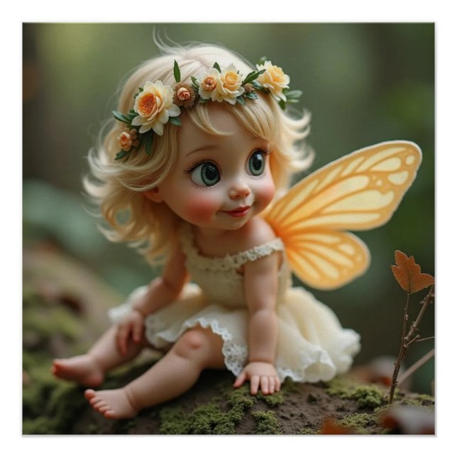 Affiche brillante Rosalia Fairy (Devant)