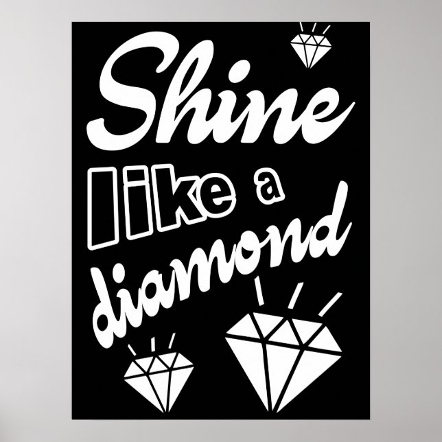 Affiche Brille comme un diamant (Devant)