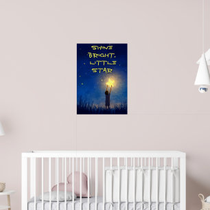 Affiche Brillez, Petite Étoile – Nuit Étoilée Mignonne