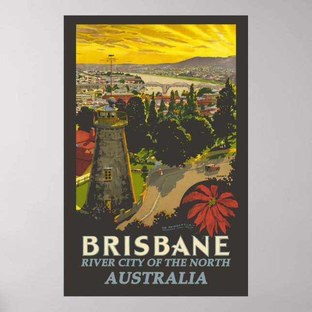 Affiche Brisbane, Australie (Devant)