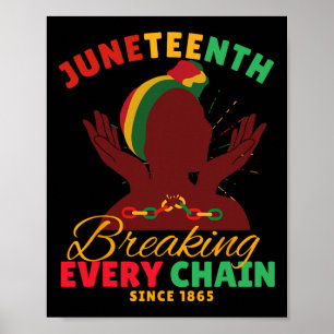 Affiche Brise chaque chaîne depuis 1865 femmes hommes June