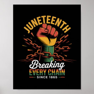 Affiche Brise chaque chaîne depuis 1865 Juneteenth Femmes