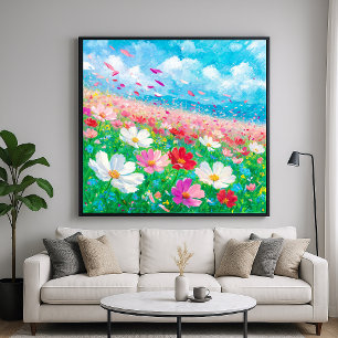 Affiche Brise Florale - Style de peinture artistique
