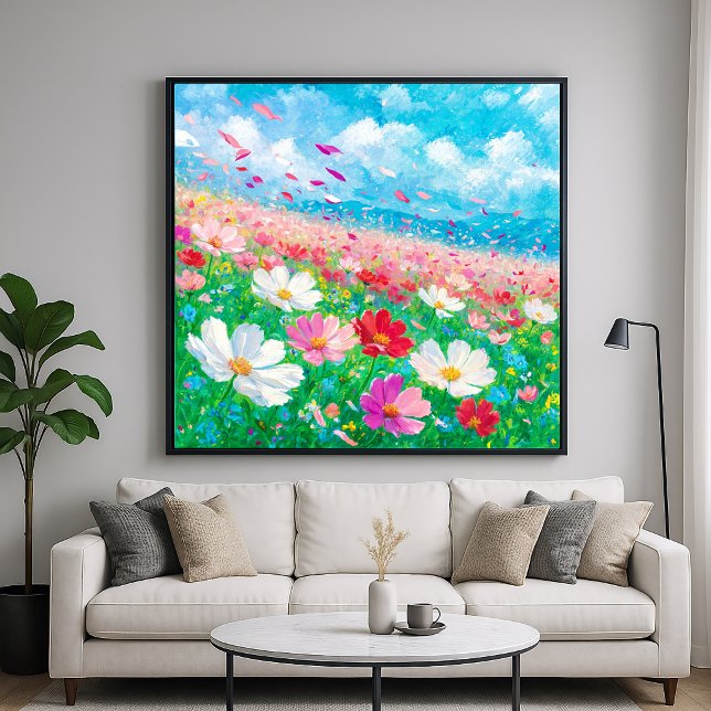 Affiche Brise Florale - Style de peinture artistique (Créateur téléchargé)