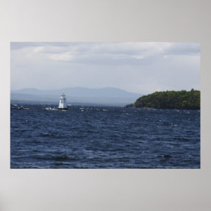 Affiche Brise-lames de Champlain de lac