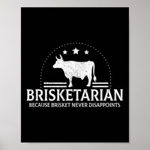 Affiche Brisketarian Parce Que Brisket Ne Déçoit Jamais Bb