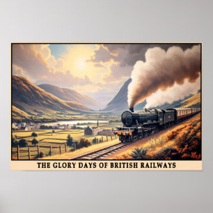 Affiche British Golden Age of Steam Travel