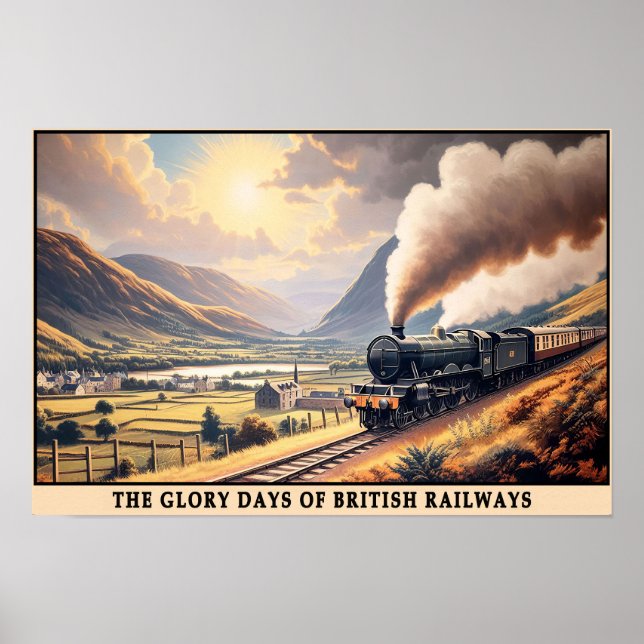 Affiche British Golden Age of Steam Travel (Devant)