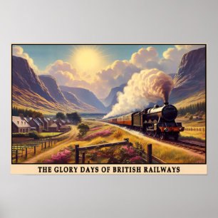 Affiche British Golden Age of Steam Travel