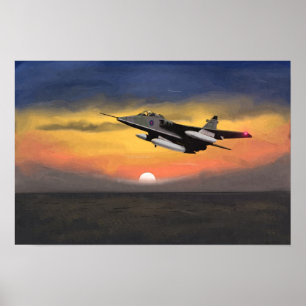 Affiche British Jaguar Jet Fighter 1984 Europe.