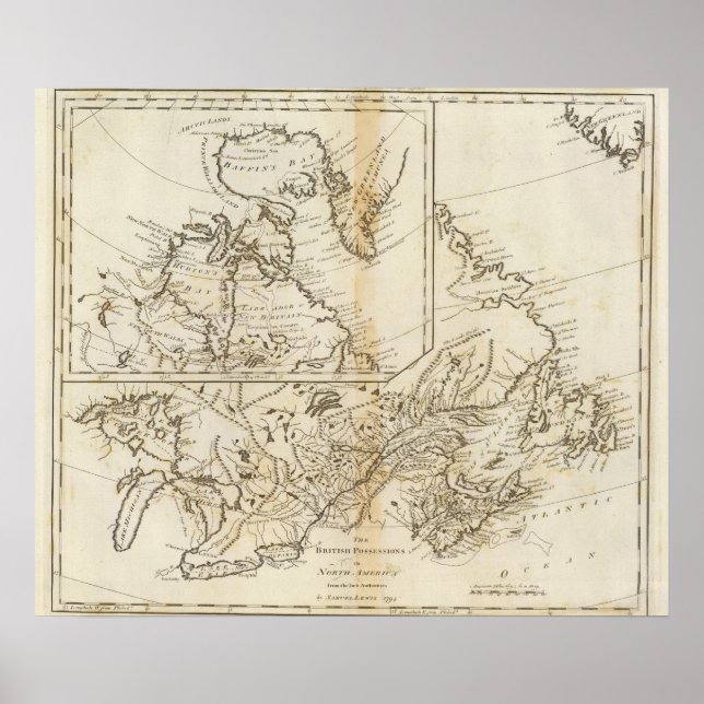 Affiche British Possessions en Amérique du Nord 2 (Devant)