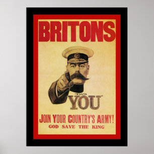 Affiche Britons ~ Rejoignez l'armée de votre pays!
