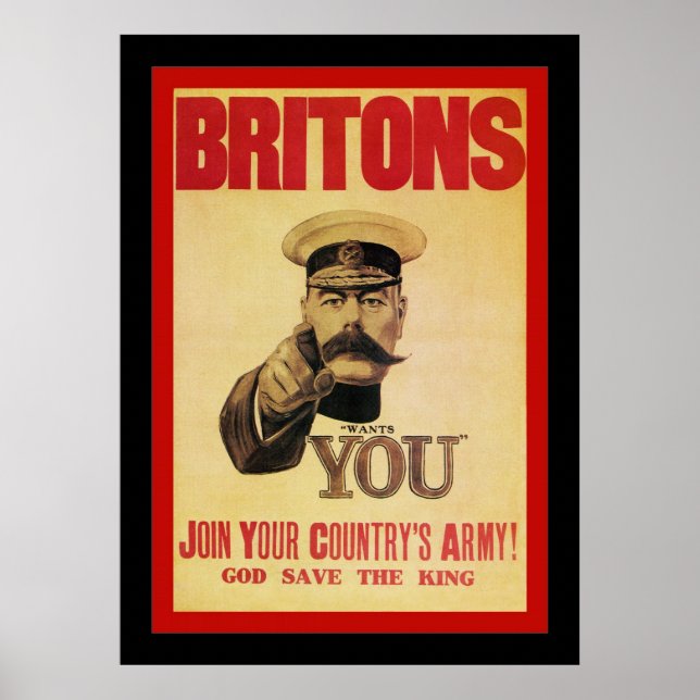 Affiche Britons ~ Rejoignez l'armée de votre pays! (Devant)