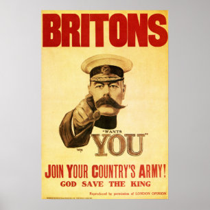 Affiche Britons vous veut, Lord kitchener