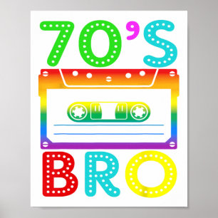 Affiche Bro rétro Vintage des années 70 pour la famille Ha