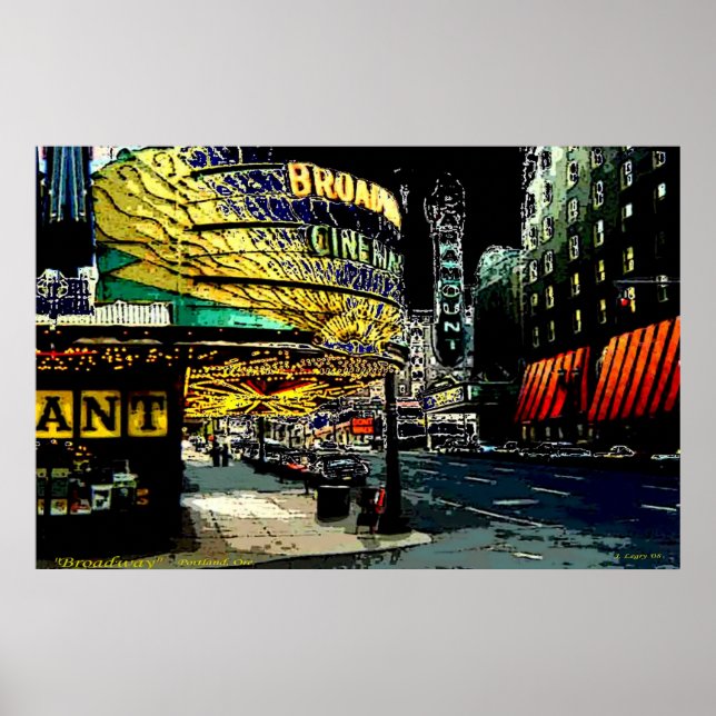 Affiche Broadway - Imprimer (Devant)