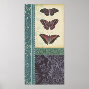 Affiche Brocard décoratif de papillon par le studio de