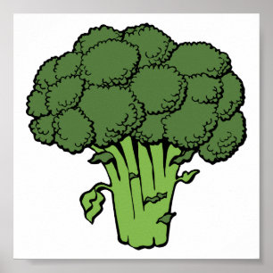Affiche Broccoli vert