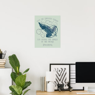 Affiche Broche elfique de la Communauté Citation Graphique