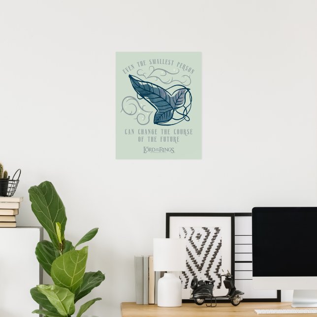 Affiche Broche elfique de la Communauté Citation Graphique (Bureau à domicile)