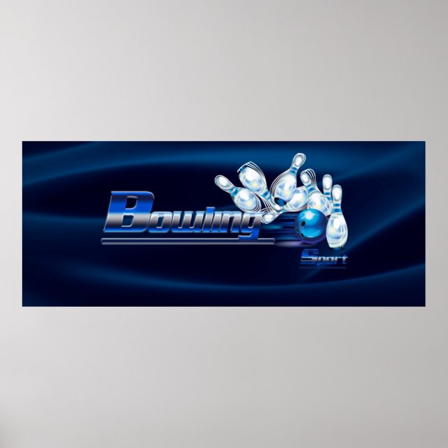 Affiche Broches de quilles et boule (Devant)