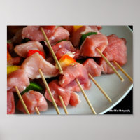 Brochettes de porc au poivre
