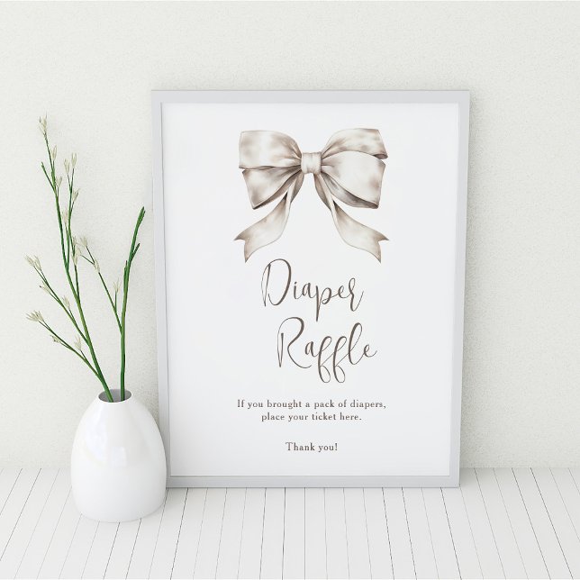 Affiche Brochure blanche Vintage de couches (Créateur téléchargé)