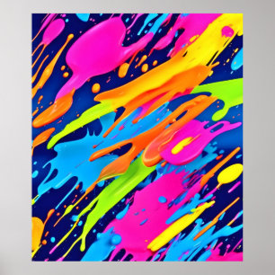 Affiche Brochures en néon Abstrait