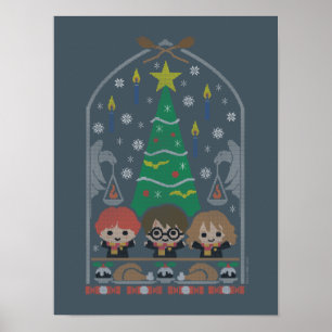 Affiche Broderie de bande dessinée NOËL À PEVENSY™
