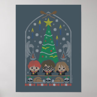 Affiche Broderie de bande dessinée NOËL À PEVENSY™