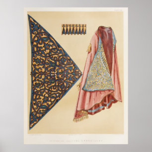 Affiche Broderie de costume albanais de l'ar industriel