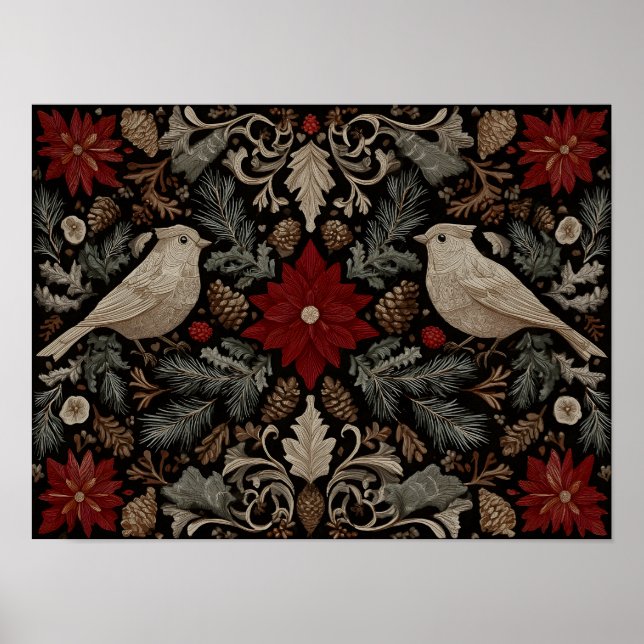 Affiche Broderie festive (Devant)