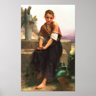 Affiche Broken Pitcher William-Adolphe Bouguereau Canvas